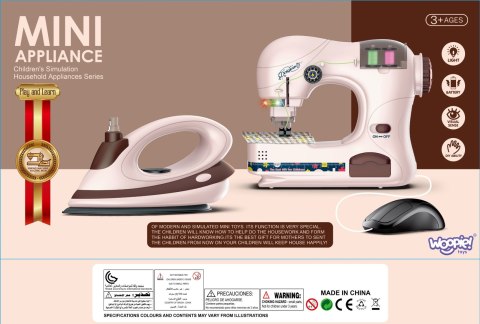 WOOPIE Zestaw do Prasowania 2w1 Deska Żelazko z Muzyką 7 el.