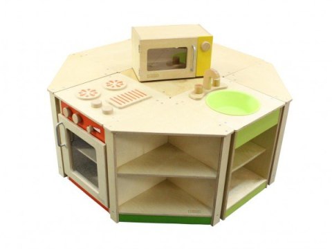 MASTERKIDZ Drewniana Szafka Kuchenna Narożna dla Dzieci MASTERKIDZ Drewniana Szafka Kuchenna Narożna dla Dzieci