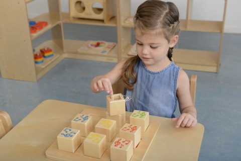 MASTERKIDZ Drewniany Sorter Sensoryczny Łączenie Dźwięków Montessori