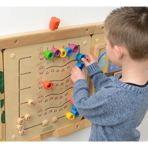 MASTERKIDZ Kolorowe Gąsieniczki Nauka Liczb i Ilości - Tablica Ścienna Edukacyjna Montessori MASTERKIDZ Kolorowe Gąsieniczki Nauka Liczb i Ilości - Tablica Ścienna Edukacyjna Montessori