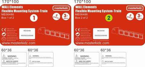 MASTERKIDZ System Do Montażu 5 Tablic Masterkidz Flex - Pociąg