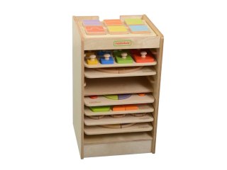 MASTERKIDZ Szafeczka Do Przechowywania Tabliczek Edukacyjnych I Gier 10 Sztuk Kółka