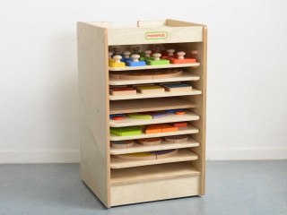 MASTERKIDZ Szafeczka Do Przechowywania Tabliczek Edukacyjnych I Gier 10 Sztuk Kółka
