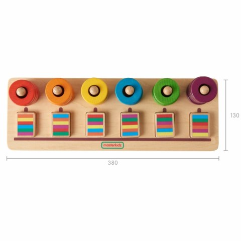 MASTERKIDZ Układanka Nauka Liczenia i Kolorów Sorter Montessori MASTERKIDZ Układanka Nauka Liczenia i Kolorów Sorter Montessori
