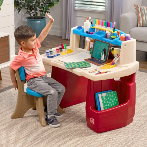 STEP2 Biurko z Krzesełkiem Kącik plastyczny edukacyjny Delux