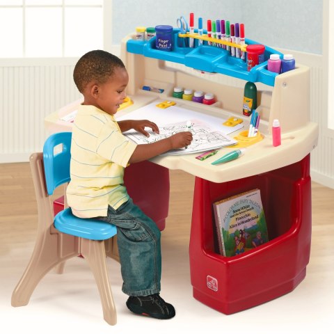 STEP2 Biurko z Krzesełkiem Kącik plastyczny edukacyjny Delux