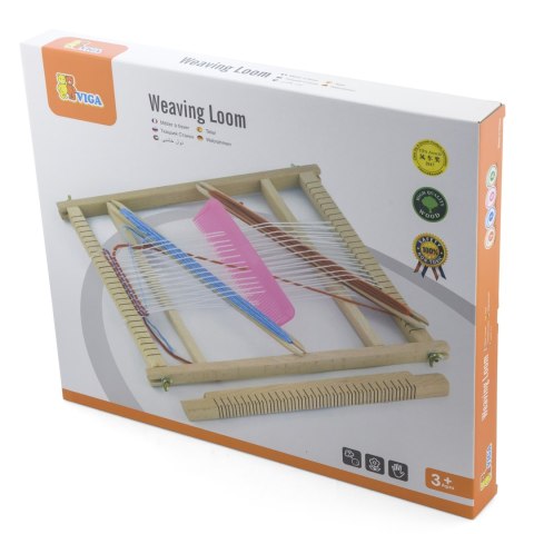 VIGA Drewniane Krosno Warsztat Tkacki Zestaw do tkania Montessori VIGA Drewniane Krosno Warsztat Tkacki Zestaw do tkania Montessori