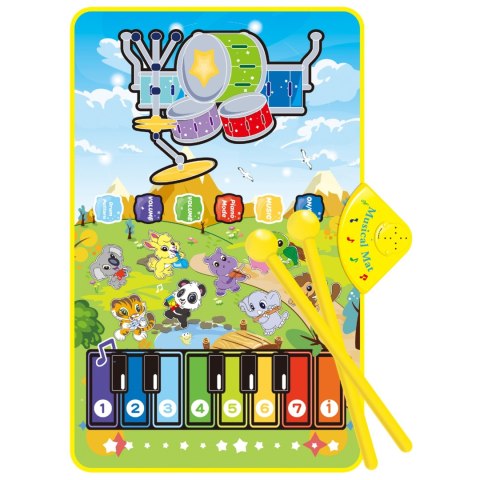 WOOPIE Mata Muzyczna Zwierzątka Interaktywne Pianino I Perkusja 2w1 WOOPIE Mata Muzyczna Zwierzątka Interaktywne Pianino I Perkusja 2w1