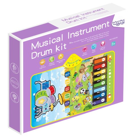 WOOPIE Mata Muzyczna Zwierzątka Interaktywne Pianino I Perkusja 2w1 WOOPIE Mata Muzyczna Zwierzątka Interaktywne Pianino I Perkusja 2w1