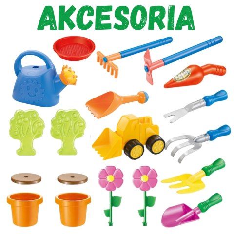 WOOPIE Stolik Wodny 2w1 Piaskownica 13 Akc.