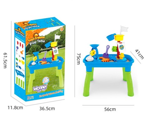 WOOPIE Stolik Wodny 2w1 Piaskownica Statek Piracki 6 akc. WOOPIE Stolik Wodny 2w1 Piaskownica Statek Piracki 6 akc.