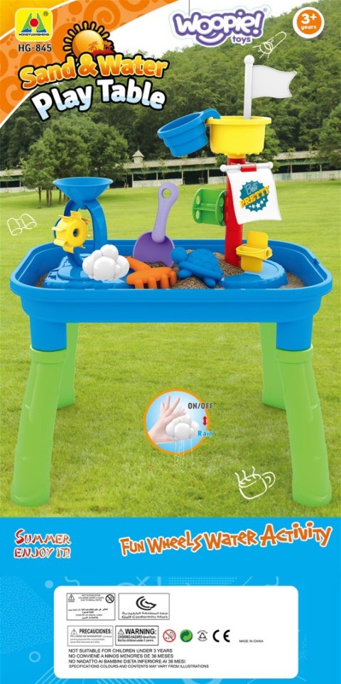 WOOPIE Stolik Wodny 2w1 Piaskownica Statek Piracki 6 akc. WOOPIE Stolik Wodny 2w1 Piaskownica Statek Piracki 6 akc.