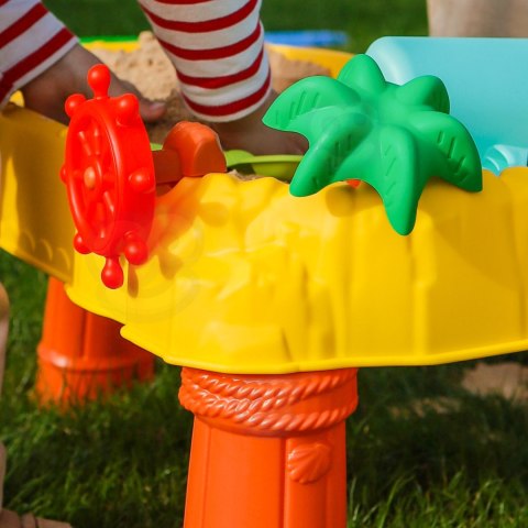 WOOPIE Stolik Wodny 2w1 Piaskownica Statek Piracki 8 akc. WOOPIE Stolik Wodny 2w1 Piaskownica Statek Piracki 8 akc.