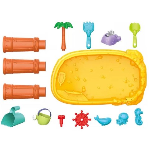 WOOPIE Stolik Wodny 2w1 Piaskownica Statek Piracki 8 akc. WOOPIE Stolik Wodny 2w1 Piaskownica Statek Piracki 8 akc.