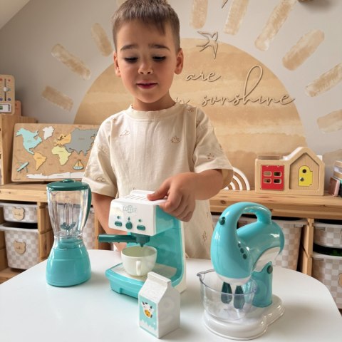 WOOPIE Zestaw AGD 3w1 Ekspres Mikser Blender Efekty Dźwiękowe Świetlne