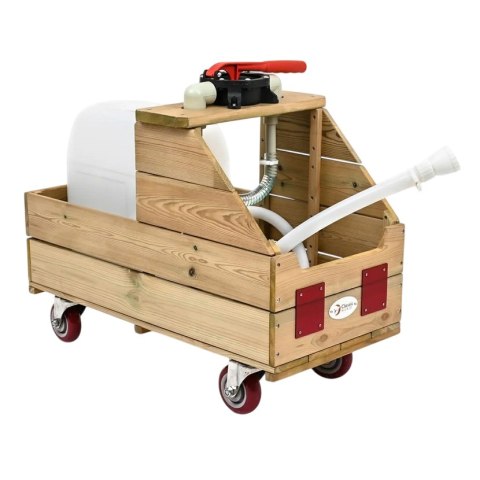 CLASSIC WORLD EDU Drewniany Wózek na Wodę do Podlewania + Wąż