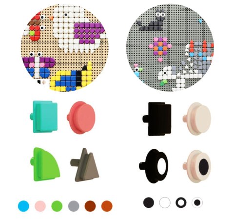 MASTERKIDZ Geometryczne Elementy Tablic 256 szt MASTERKIDZ Geometryczne Elementy Tablic 256 szt