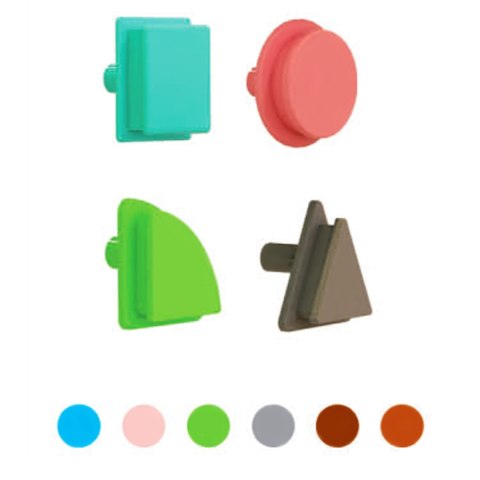 MASTERKIDZ Geometryczne Elementy Tablic 256 szt MASTERKIDZ Geometryczne Elementy Tablic 256 szt