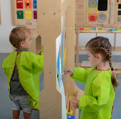 MASTERKIDZ Ogromna Drewniana Sztaluga Okienna Do Malowania