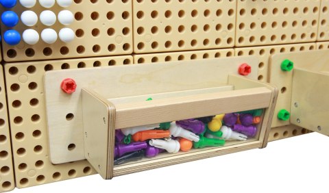 MASTERKIDZ Pojemnik Na Akcesoria Przezroczysta Ścianka - Tablica Naukowo-Edukacyjna STEM