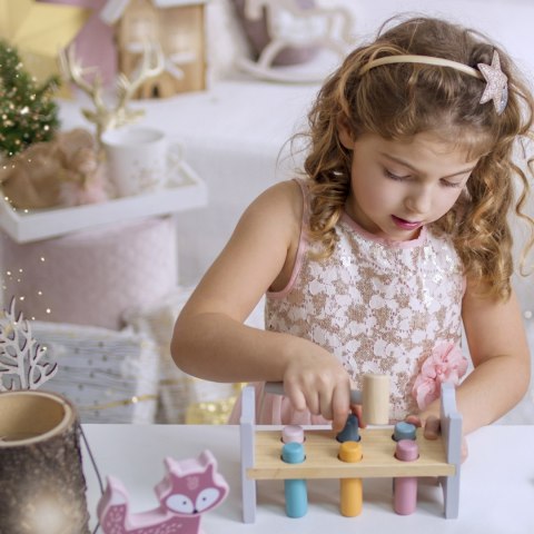 VIGA PolarB Drewniana Ławeczka Przebijanka Wbijanka z Młotkiem - Montessori VIGA PolarB Drewniana Ławeczka Przebijanka Wbijanka z Młotkiem - Montessori