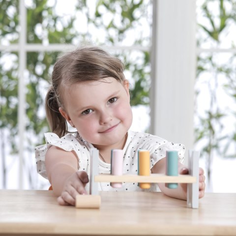 VIGA PolarB Drewniana Ławeczka Przebijanka Wbijanka z Młotkiem - Montessori VIGA PolarB Drewniana Ławeczka Przebijanka Wbijanka z Młotkiem - Montessori