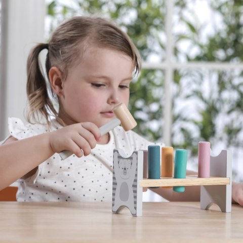 VIGA PolarB Drewniana Ławeczka Przebijanka Wbijanka z Młotkiem - Montessori VIGA PolarB Drewniana Ławeczka Przebijanka Wbijanka z Młotkiem - Montessori