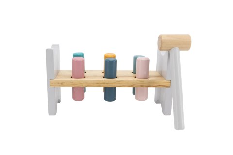 VIGA PolarB Drewniana Ławeczka Przebijanka Wbijanka z Młotkiem - Montessori VIGA PolarB Drewniana Ławeczka Przebijanka Wbijanka z Młotkiem - Montessori