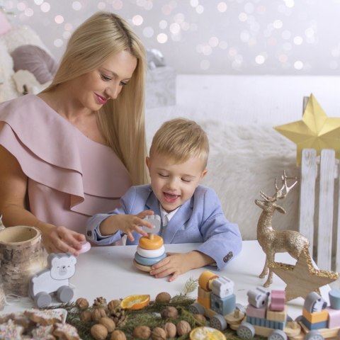 VIGA PolarB Drewniana Piramidka edukacyjna - Miś Polarny VIGA PolarB Drewniana Piramidka edukacyjna - Miś Polarny