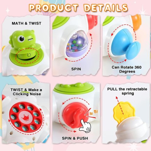 WOOPIE BABY Kosmiczna Rakieta Aktywności - Edukacyjna Kostka Sensoryczna 18m+ WOOPIE BABY Kosmiczna Rakieta Aktywności - Edukacyjna Kostka Sensoryczna 18m+