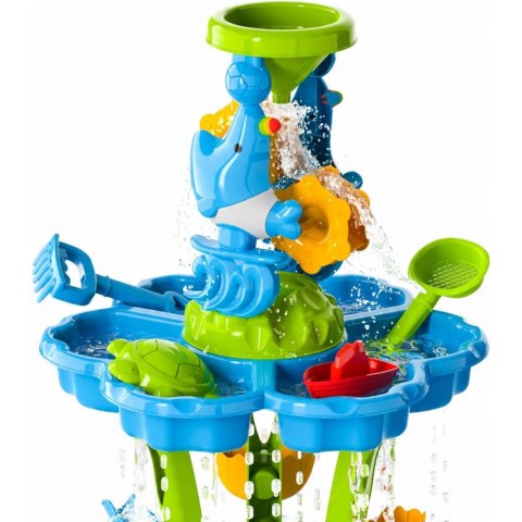 WOOPIE Stolik Wodny 2w1 Piaskownica Fontanna XXL Aquapark z Delfinem