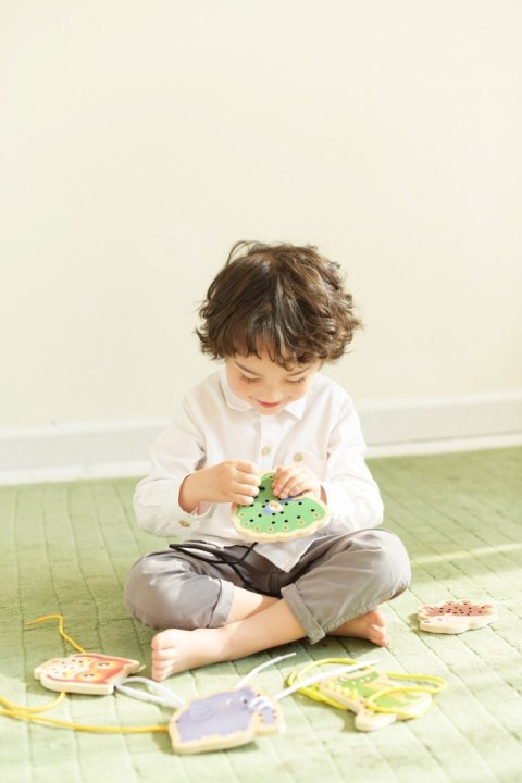 CLASSIC WORLD Drewniana Sznurowanka Przeplatanka Nawlekanka Przewlekanka Zwierzątka 10 el. CLASSIC WORLD Drewniana Sznurowanka Przeplatanka Nawlekanka Przewlekanka Zwierzątka 10 el.