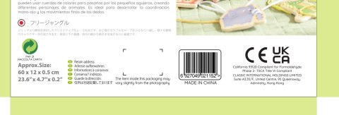 CLASSIC WORLD Drewniana Sznurowanka Przeplatanka Nawlekanka Przewlekanka Zwierzątka 10 el. CLASSIC WORLD Drewniana Sznurowanka Przeplatanka Nawlekanka Przewlekanka Zwierzątka 10 el.