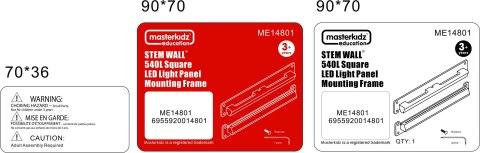 MASTERKIDZ Kwadratowa Ramka do Montażu Panelu LED MASTERKIDZ Kwadratowa Ramka do Montażu Panelu LED