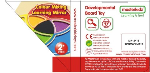MASTERKIDZ Tablica Edukacyjna Lustro Nauka Mieszania Kolorów MASTERKIDZ Tablica Edukacyjna Lustro Nauka Mieszania Kolorów