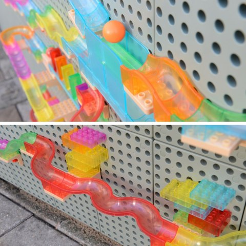 MASTERKIDZ Zestaw Konstrukcyjny Tor dla Piłek Tablica STEM 440elementów