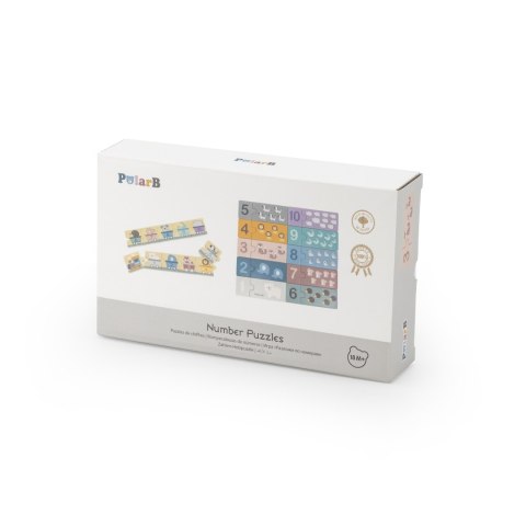 VIGA PolarB Drewniane Puzzle Numeryczne Cyferki Montessori VIGA PolarB Drewniane Puzzle Numeryczne Cyferki Montessori