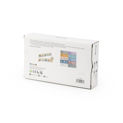 VIGA PolarB Drewniane Puzzle Numeryczne Cyferki Montessori VIGA PolarB Drewniane Puzzle Numeryczne Cyferki Montessori