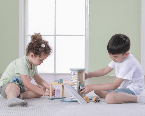 VIGA PolarB Parking Garaż z Helikopterem i samochodzikami VIGA PolarB Parking Garaż z Helikopterem i samochodzikami