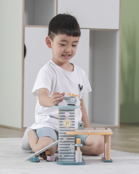 VIGA PolarB Parking Garaż z Helikopterem i samochodzikami VIGA PolarB Parking Garaż z Helikopterem i samochodzikami