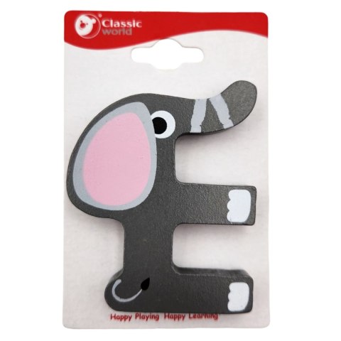 CLASSIC WORLD Drewniana Literka E CLASSIC WORLD Drewniana Literka E