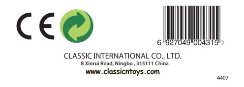 CLASSIC WORLD Drewniana Literka E CLASSIC WORLD Drewniana Literka E