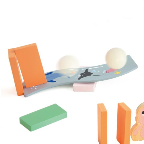 CLASSIC WORLD Drewniane Domino Tor Logiczny Przeszkód Układanka Montessori 100 el. CLASSIC WORLD Drewniane Domino Tor Logiczny Przeszkód Układanka Montessori 100 el.