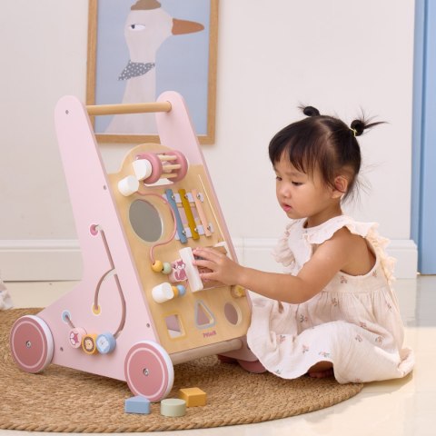 VIGA PolarB Drewniany Pchacz Chodzik Różowy Edukacyjny VIGA PolarB Drewniany Pchacz Chodzik Różowy Edukacyjny