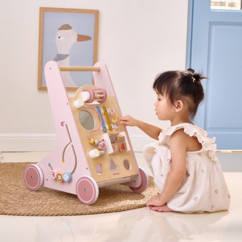 VIGA PolarB Drewniany Pchacz Chodzik Różowy Edukacyjny VIGA PolarB Drewniany Pchacz Chodzik Różowy Edukacyjny