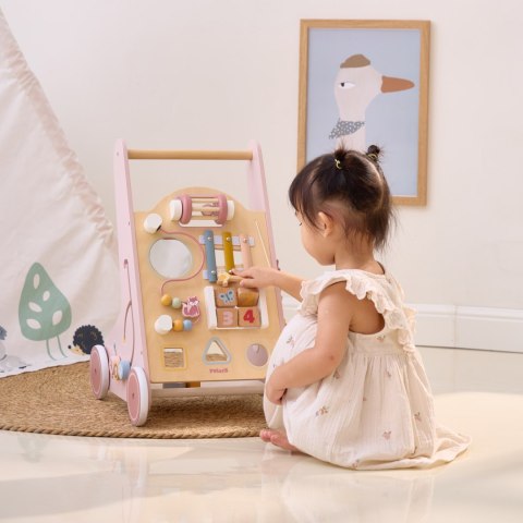 VIGA PolarB Drewniany Pchacz Chodzik Różowy Edukacyjny VIGA PolarB Drewniany Pchacz Chodzik Różowy Edukacyjny