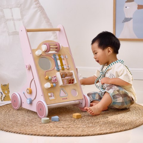 VIGA PolarB Drewniany Pchacz Chodzik Różowy Edukacyjny VIGA PolarB Drewniany Pchacz Chodzik Różowy Edukacyjny