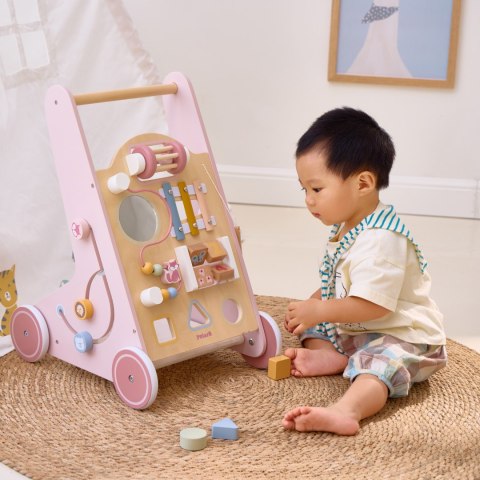 VIGA PolarB Drewniany Pchacz Chodzik Różowy Edukacyjny VIGA PolarB Drewniany Pchacz Chodzik Różowy Edukacyjny