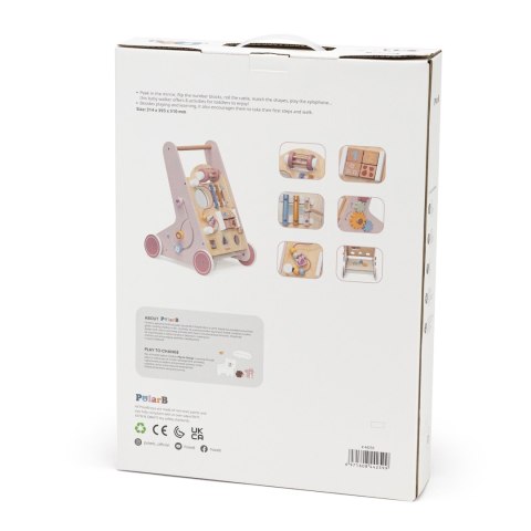VIGA PolarB Drewniany Pchacz Chodzik Różowy Edukacyjny VIGA PolarB Drewniany Pchacz Chodzik Różowy Edukacyjny
