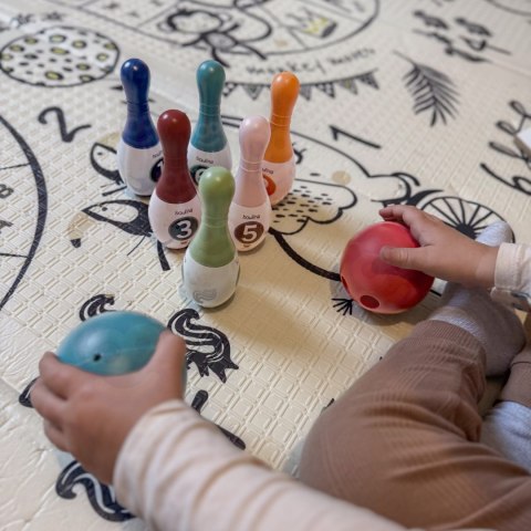 WOOPIE Kolorowe Kręgle dla Dzieci Cyferki